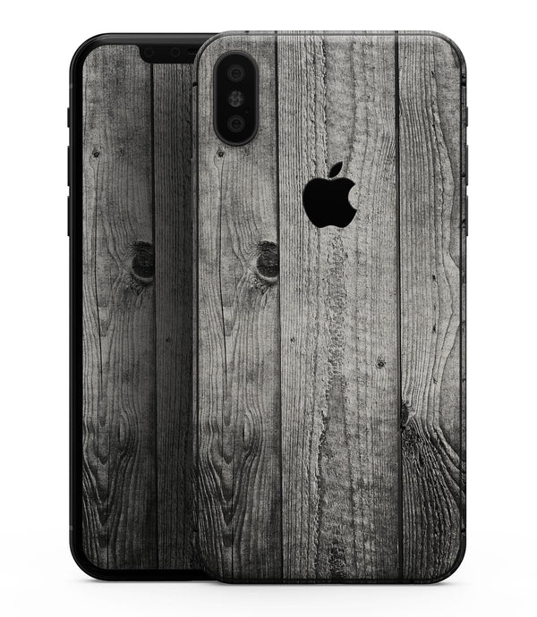 Dark Washed Wood Planks - iPhone XS MAX, XS/X, 8/8+, 7/7+, 5/5S/SE Skin-Kit (All iPhones Available)