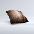 Dark Wood Texture V5 ink-Fuzed Decorative Throw Pillow