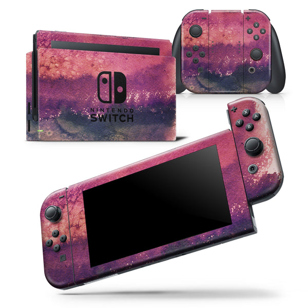 Dark v2bsorbed Watercolor Texture - Skin Wrap Decal for Nintendo Switch Lite Console & Dock - 3DS XL - 2DS - Pro - DSi - Wii - Joy-Con Gaming Controller