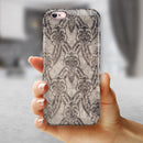 Decadent Draped Damask Pattern iPhone 6/6s or 6/6s Plus 2-Piece Hybrid INK-Fuzed Case