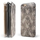 Decadent Draped Damask Pattern iPhone 6/6s or 6/6s Plus 2-Piece Hybrid INK-Fuzed Case