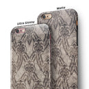Decadent Draped Damask Pattern iPhone 6/6s or 6/6s Plus 2-Piece Hybrid INK-Fuzed Case