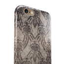 Decadent Draped Damask Pattern iPhone 6/6s or 6/6s Plus 2-Piece Hybrid INK-Fuzed Case