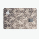 Decadent Draped Damask Pattern - Premium Protective Decal Skin-Kit for the Apple Credit Card