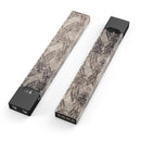 Decadent Draped Damask Pattern - Premium Decal Protective Skin-Wrap Sticker compatible with the Juul Labs vaping device