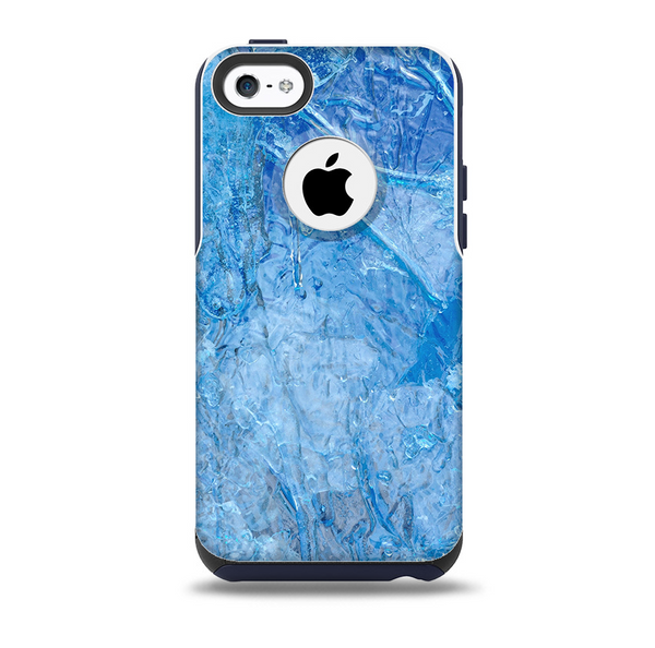Deep Blue Ice Texture Skin for the iPhone 5c OtterBox Commuter Case