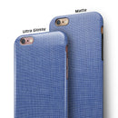 Deep Blue Jean Fabric Pattern  iPhone 6/6s or 6/6s Plus 2-Piece Hybrid INK-Fuzed Case