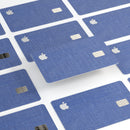 Deep Blue Jean Fabric Pattern  - Premium Protective Decal Skin-Kit for the Apple Credit Card