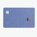 Deep Blue Jean Fabric Pattern  - Premium Protective Decal Skin-Kit for the Apple Credit Card