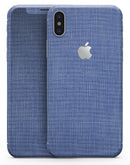 Deep Blue Jean Fabric Pattern  - iPhone X Skin-Kit