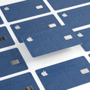 Deep Blue Sea Fabric - Premium Protective Decal Skin-Kit for the Apple Credit Card