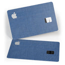 Deep Blue Sea Fabric - Premium Protective Decal Skin-Kit for the Apple Credit Card