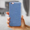 Deep Blue Sea Micro Dots  iPhone 6/6s or 6/6s Plus 2-Piece Hybrid INK-Fuzed Case