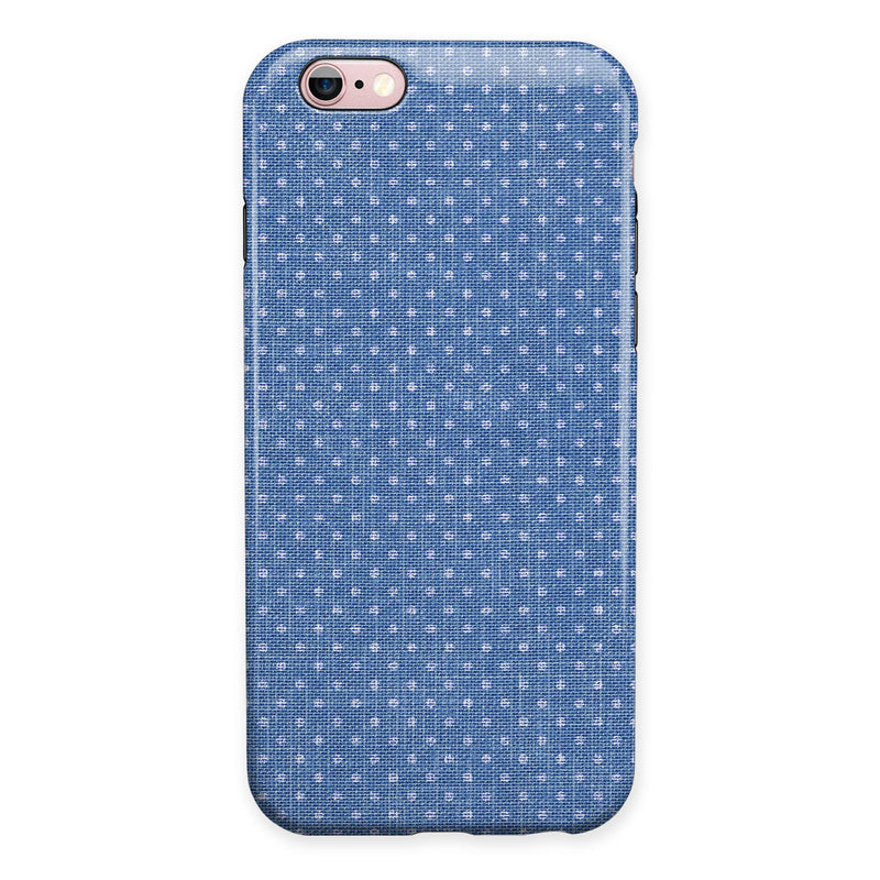 Deep Blue Sea Micro Dots  iPhone 6/6s or 6/6s Plus 2-Piece Hybrid INK-Fuzed Case