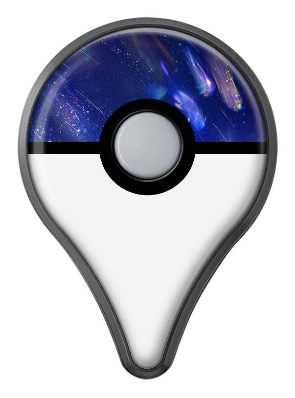Deep Blue Unfocused Scratches Pokémon GO Plus Vinyl Protective Decal Skin Kit
