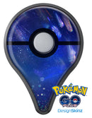 Deep Blue Unfocused Scratches Pokémon GO Plus Vinyl Protective Decal Skin Kit