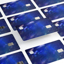 Deep Blue Unfocused Scratches - Premium Protective Decal Skin-Kit for the Apple Credit Card