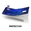 Deep Blue Unfocused Scratches - Premium Protective Decal Skin-Kit for the Apple Credit Card