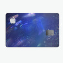 Deep Blue Unfocused Scratches - Premium Protective Decal Skin-Kit for the Apple Credit Card