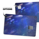 Deep Blue Unfocused Scratches - Premium Protective Decal Skin-Kit for the Apple Credit Card
