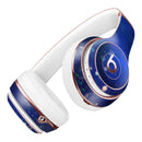 Deep Blue Unfocused Scratches Full-Body Skin Kit for the Beats by Dre Solo 3 Wireless Headphones