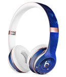 Deep Blue Unfocused Scratches Full-Body Skin Kit for the Beats by Dre Solo 3 Wireless Headphones