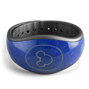Deep Blue Unfocused Scratches - Decal Skin Wrap Kit for the Disney Magic Band