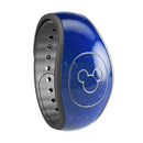 Deep Blue Unfocused Scratches - Decal Skin Wrap Kit for the Disney Magic Band