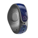 Deep Blue Unfocused Scratches - Decal Skin Wrap Kit for the Disney Magic Band