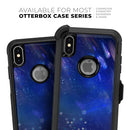 Deep Blue Unfocused Scratches - Skin Kit for the iPhone OtterBox Cases