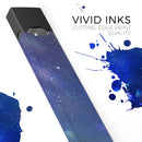 Deep Blue Unfocused Scratches - Premium Decal Protective Skin-Wrap Sticker compatible with the Juul Labs vaping device