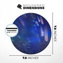 Deep Blue Unfocused Scratches// WaterProof Rubber Foam Backed Anti-Slip Mouse Pad for Home Work Office or Gaming Computer Desk