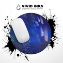 Deep Blue Unfocused Scratches// WaterProof Rubber Foam Backed Anti-Slip Mouse Pad for Home Work Office or Gaming Computer Desk
