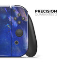 Deep Blue Unfocused Scratches // Skin Decal Wrap Kit for Nintendo Switch Console & Dock, Joy-Cons, Pro Controller, Lite, 3DS XL, 2DS XL, DSi, or Wii - Vinyl Skin Wrap for Nintendo Switch 2, OLED, Lite, Pro Controller, Wii & Classic Handhelds