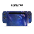 Deep Blue Unfocused Scratches // Skin Decal Wrap Kit for Nintendo Switch Console & Dock, Joy-Cons, Pro Controller, Lite, 3DS XL, 2DS XL, DSi, or Wii - Vinyl Skin Wrap for Nintendo Switch 2, OLED, Lite, Pro Controller, Wii & Classic Handhelds