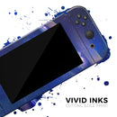 Deep Blue Unfocused Scratches // Skin Decal Wrap Kit for Nintendo Switch Console & Dock, Joy-Cons, Pro Controller, Lite, 3DS XL, 2DS XL, DSi, or Wii - Vinyl Skin Wrap for Nintendo Switch 2, OLED, Lite, Pro Controller, Wii & Classic Handhelds