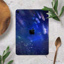 Deep Blue Unfocused Scratches - Full Body Skin Decal for the Apple iPad Pro 12.9", 11", 10.5", 9.7", Air or Mini (All Models Available)