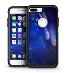 Deep Blue Unfocused Scratches - iPhone 7 or 7 Plus Commuter Case Skin Kit