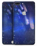 Deep Blue Unfocused Scratches - Skin-kit for the iPhone 8 or 8 Plus