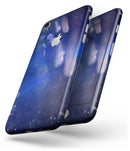 Deep Blue Unfocused Scratches - Skin-kit for the iPhone 8 or 8 Plus
