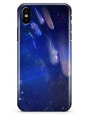 Deep Blue Unfocused Scratches - iPhone X Clipit Case