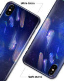 Deep Blue Unfocused Scratches - iPhone X Clipit Case