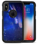 Deep Blue Unfocused Scratches - iPhone X OtterBox Case & Skin Kits