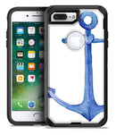 Deep Blue Watercolor Heart Anchor - iPhone 7 Plus/8 Plus OtterBox Case & Skin Kits