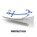 Deep Blue Watercolor Heart Anchor - Premium Protective Decal Skin-Kit for the Apple Credit Card