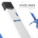 Deep Blue Watercolor Heart Anchor - Premium Decal Protective Skin-Wrap Sticker compatible with the Juul Labs vaping device