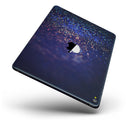 Deep Blue with Gold Shimmering Orbs of Light - iPad Pro 97 - View 2.jpg