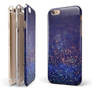 Deep Blue with Gold Shimmering Orbs of Light iPhone 6/6s or 6/6s Plus 2-Piece Hybrid INK-Fuzed Case