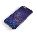 Deep Blue with Gold Shimmering Orbs of Light iPhone 6/6s or 6/6s Plus 2-Piece Hybrid INK-Fuzed Case