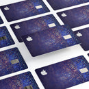 Deep Blue with Gold Shimmering Orbs of Light - Premium Protective Decal Skin-Kit for the Apple Credit Card